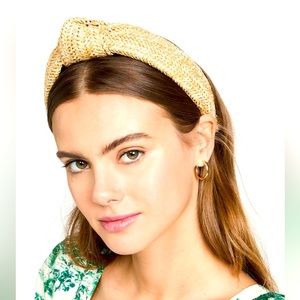 Lele Sadoughi Raffia Knotted Headband